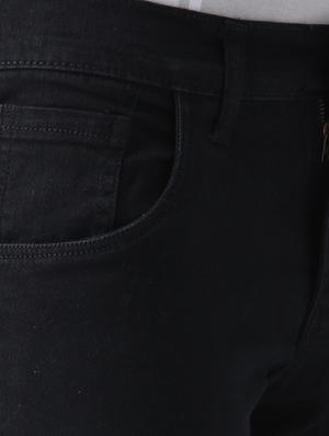 black cotton blend distressed jeans - 15475501 - Standard Image - 5