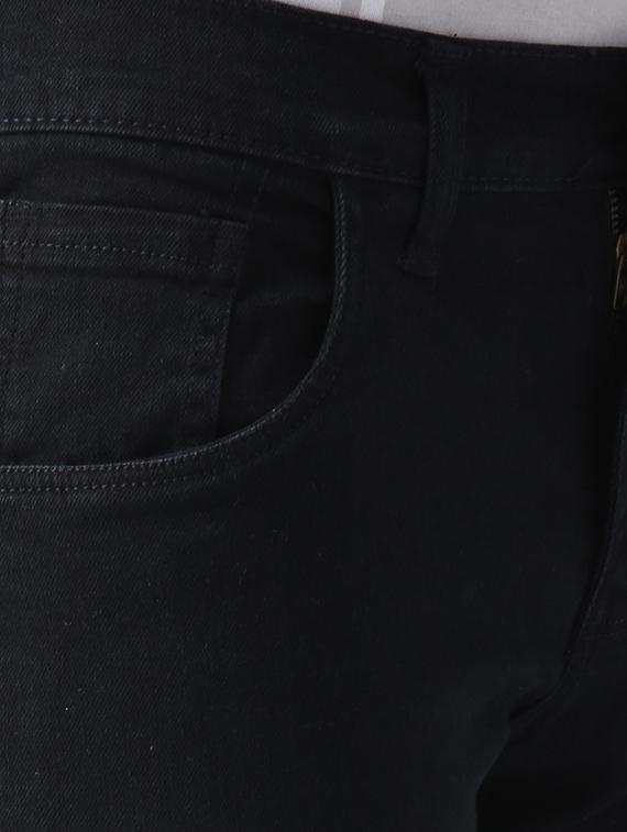 black cotton blend distressed jeans - 15475501 - Zoom Image - 5