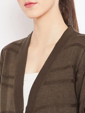 striped woolen cardigan - 15476332 - Standard Image - 5