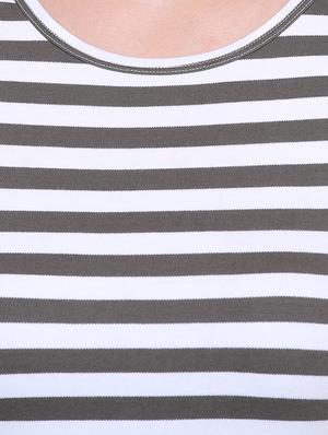 gather detail striped top - 15476802 - Standard Image - 5