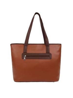brown leatherette (pu) regular handbag - 15477459 - Standard Image - 2