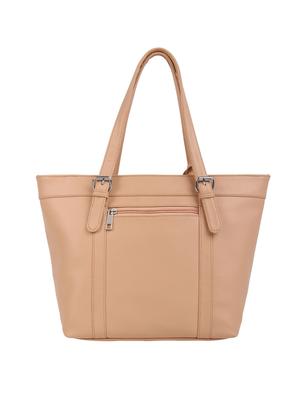 beige leatherette (pu) regular handbag - 15477478 - Standard Image - 2