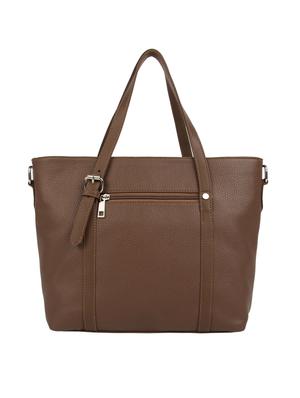 brown leatherette (pu) regular handbag - 15477491 - Standard Image - 2