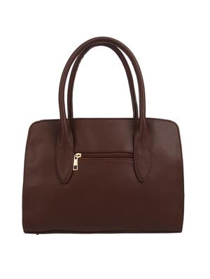 brown leatherette (pu) regular handbag - 15477510 - Standard Image - 2