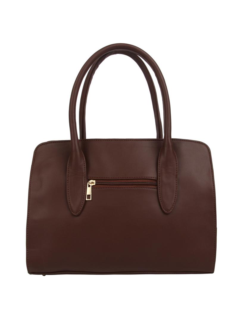 brown leatherette (pu) regular handbag - 15477510 - Zoom Image - 2