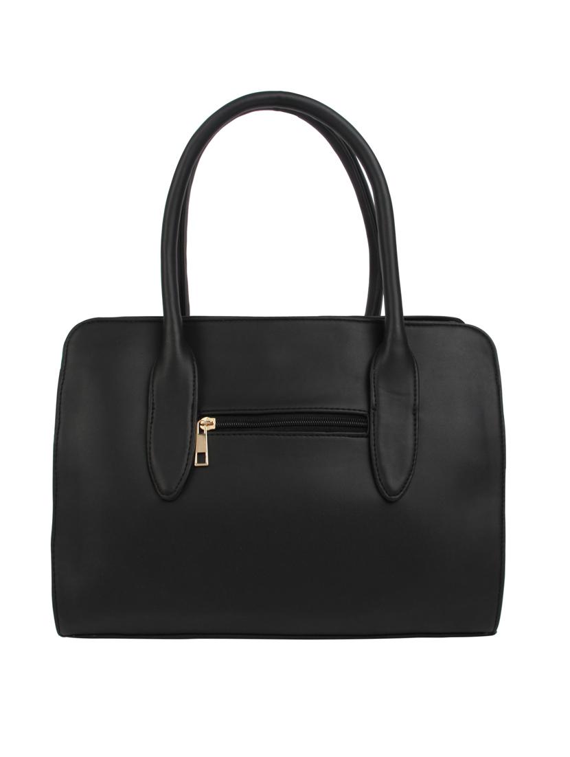 black leatherette (pu) regular handbag - 15477512 - Zoom Image - 2