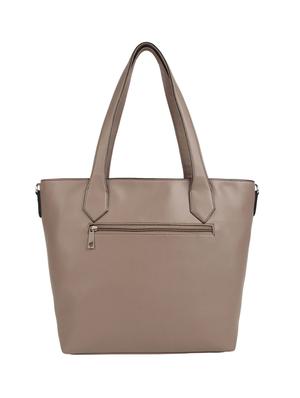 grey leatherette (pu) regular handbag - 15477525 - Standard Image - 2