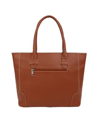 brown leatherette (pu) regular handbag - 15477537 - Standard Image - 2