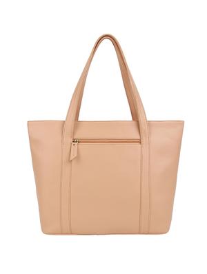 beige leatherette (pu) regular handbag - 15477548 - Standard Image - 2