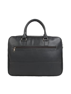 black leatherette (pu) laptop bag - 15477559 - Standard Image - 2