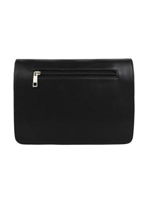 black leatherette (pu) regular sling bag - 15477568 - Standard Image - 2