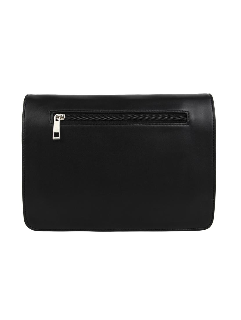 black leatherette (pu) regular sling bag - 15477568 - Zoom Image - 2