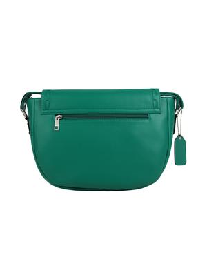 green leatherette (pu) regular sling bag - 15477578 - Standard Image - 2
