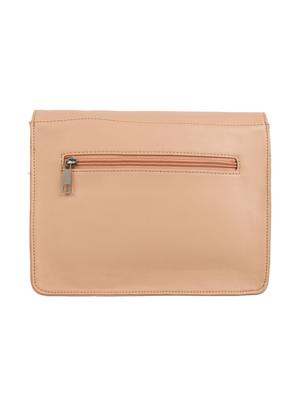 beige leatherette (pu) regular sling bag - 15477581 - Standard Image - 2