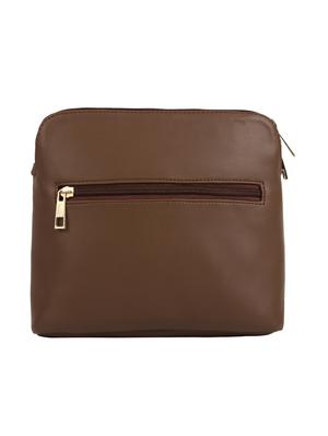 brown leatherette (pu) regular sling bag - 15477583 - Standard Image - 2