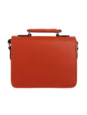 red leatherette (pu) regular sling bag - 15477607 - Standard Image - 2