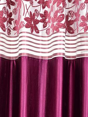 set of 2 polyester long door curtains - 15478351 - Standard Image - 2