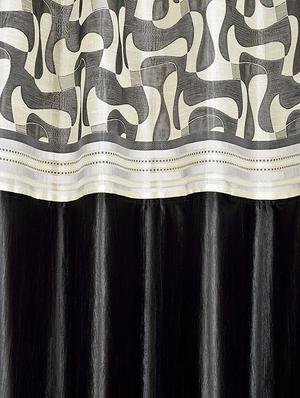 set of 2 polyester long door curtains - 15478401 - Standard Image - 2