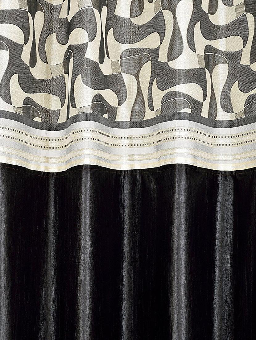 set of 2 polyester long door curtains - 15478401 - Zoom Image - 2