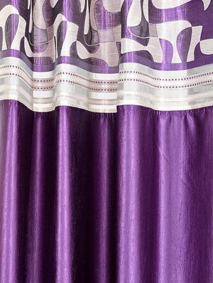 set of 2 polyester long door curtains - 15478431 - Standard Image - 2