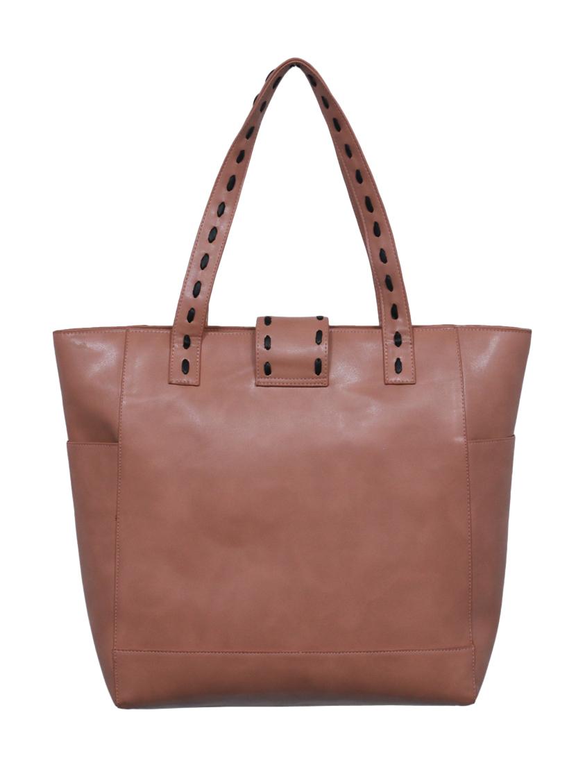 pink leatherette (pu) regular handbag - 15479057 - Zoom Image - 2