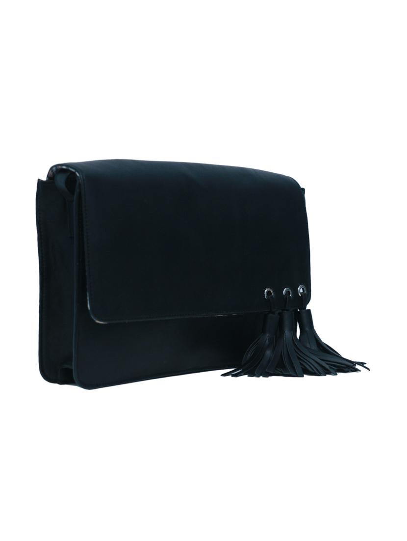 black leatherette (pu) regular sling bag - 15479069 - Zoom Image - 5