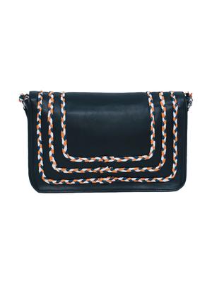 black leatherette (pu) regular sling bag - 15479072 - Standard Image - 2