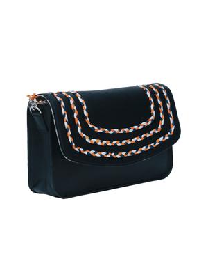 black leatherette (pu) regular sling bag - 15479072 - Standard Image - 5