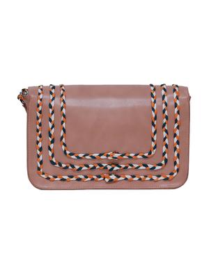 pink leatherette (pu) regular sling bag - 15479073 - Standard Image - 2