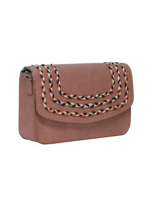 pink leatherette (pu) regular sling bag - 15479073 - Standard Image - 5