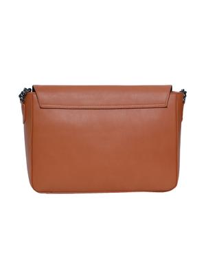 brown leatherette (pu) regular sling bag - 15479075 - Standard Image - 2