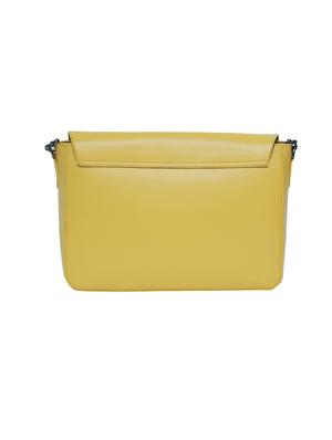 yellow leatherette (pu) regular sling bag - 15479076 - Standard Image - 2