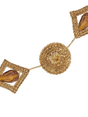 AccessHer Stone Studded wedding and Party Fancy Premium Quality Tiara With Pin Hair Accessories For Women & Girls - 15479654 - Standard Image - 2