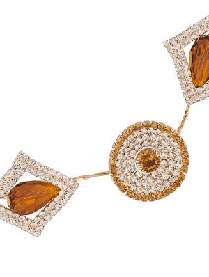 AccessHer Stone Studded wedding and Party Fancy Premium Quality Tiara With Pin Hair Accessories For Women & Girls - 15479773 - Standard Image - 2