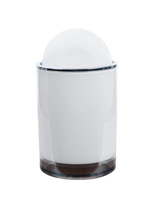 glass dustbin with lid - 15480983 - Standard Image - 2