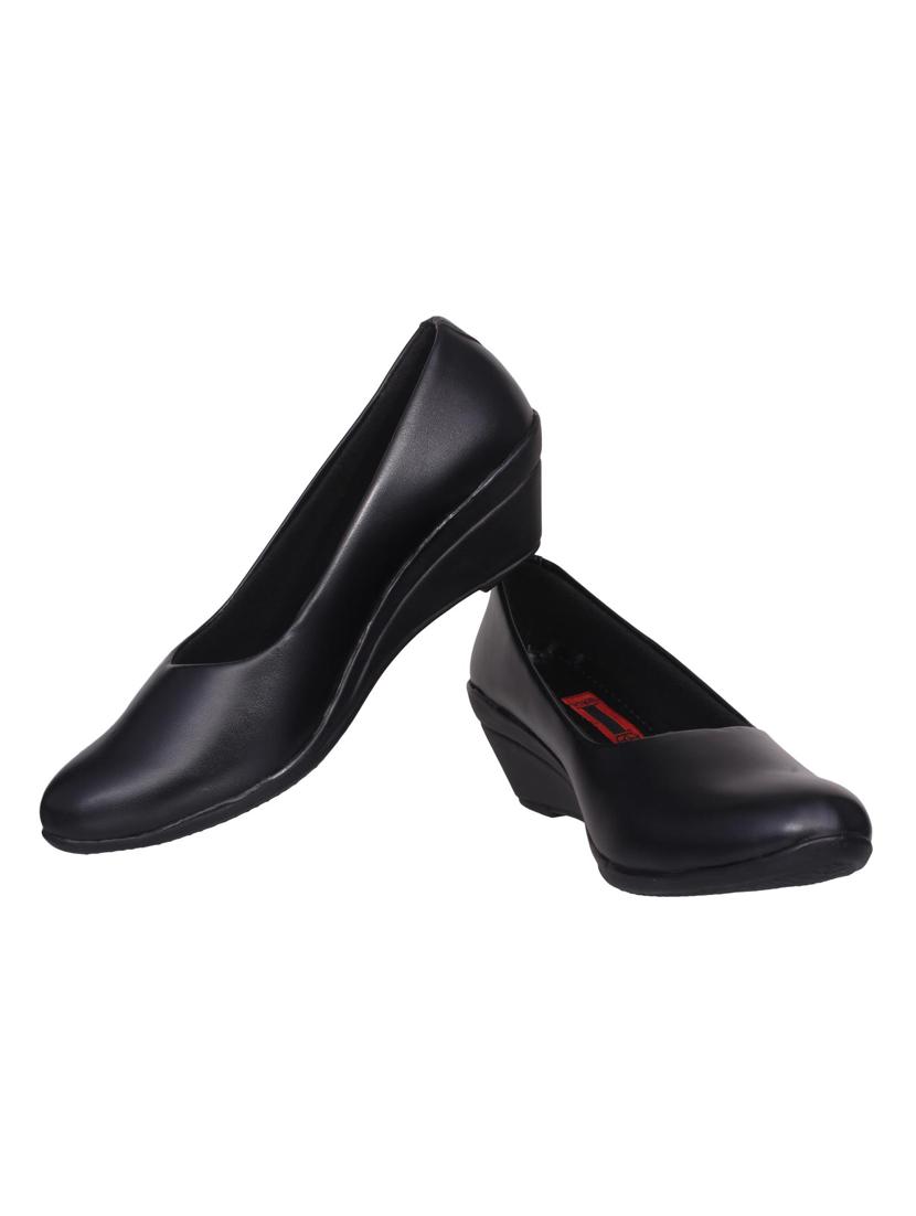 black slip on wedges - 15481136 - Zoom Image - 2