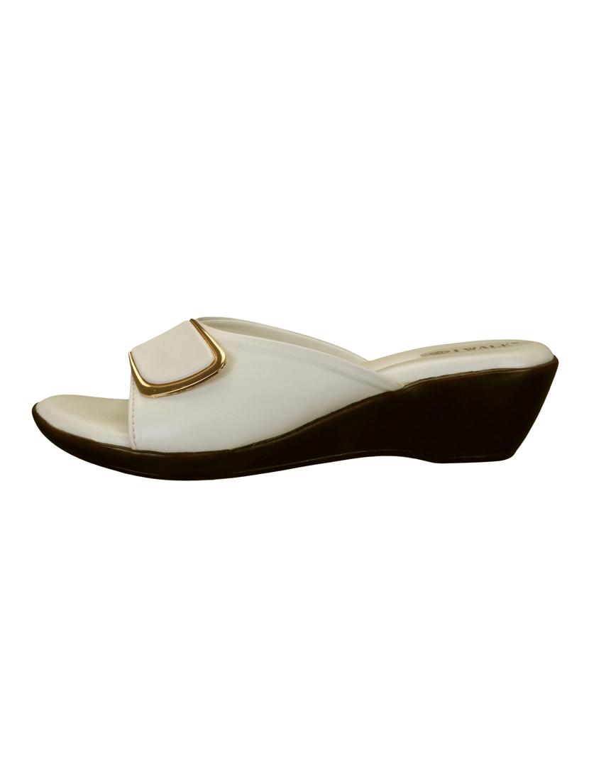 white slip on wedges - 15481152 - Zoom Image - 2