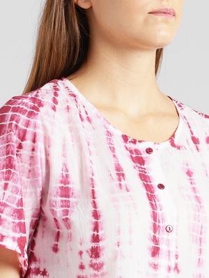 button down tie and dye top - 15482082 - Standard Image - 5