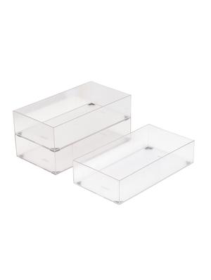 jvs? bricks stackable drawer organisers (big - 3) clear - 15482758 - Standard Image - 2