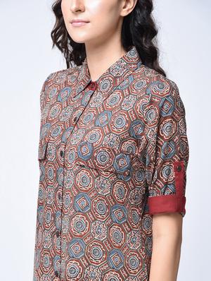 straight printed kurta - 15482767 - Standard Image - 2