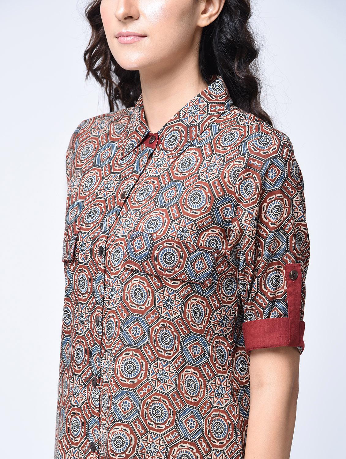 straight printed kurta - 15482767 - Zoom Image - 2