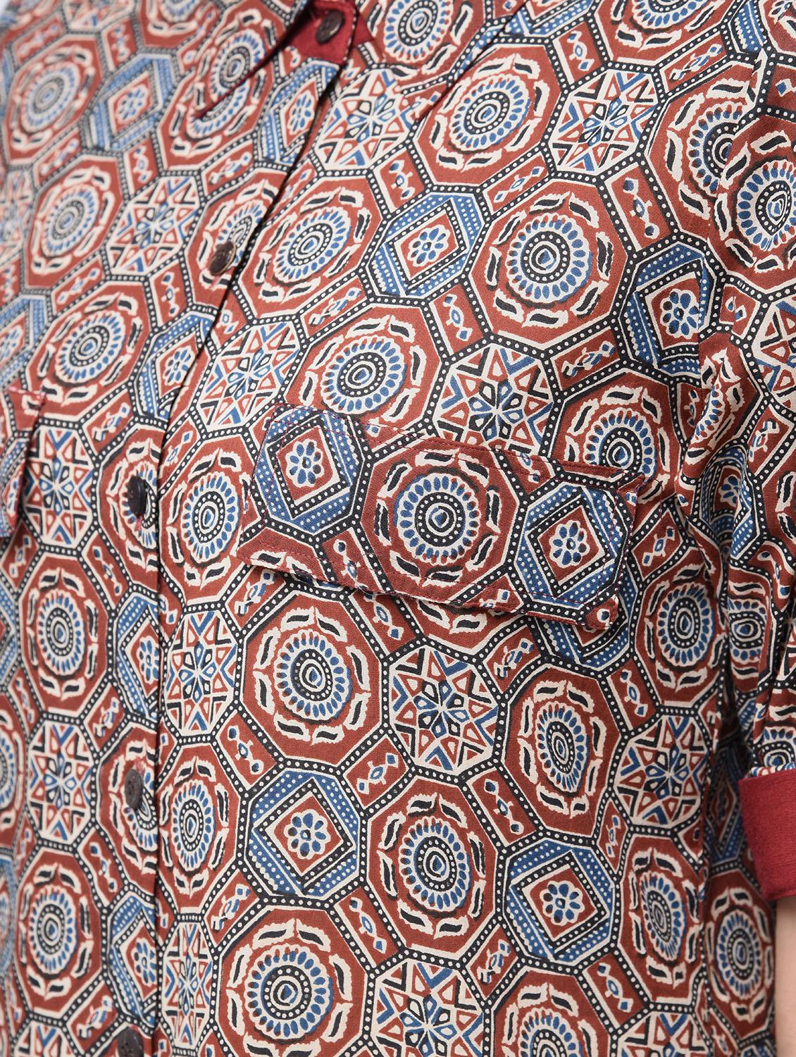 straight printed kurta - 15482767 - Zoom Image - 5