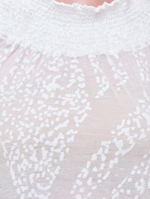 smocked off shoulder top - 15483153 - Standard Image - 5