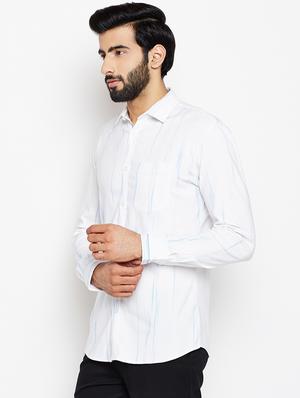 white printed casual shirt - 15483182 - Standard Image - 2