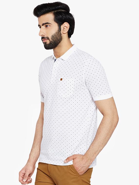 white cotton all over print t-shirt - 15483186 - Zoom Image - 2