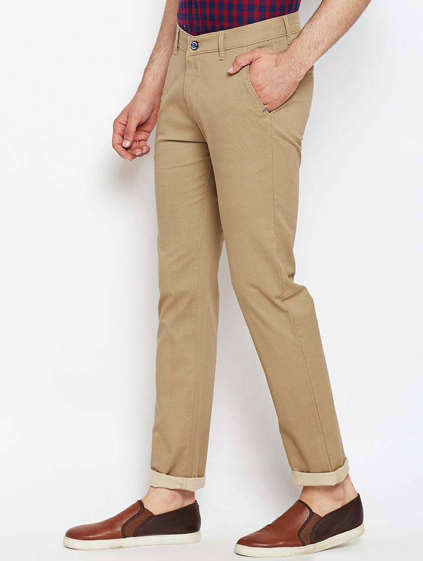 beige cotton chinos - 15483209 - Zoom Image - 2