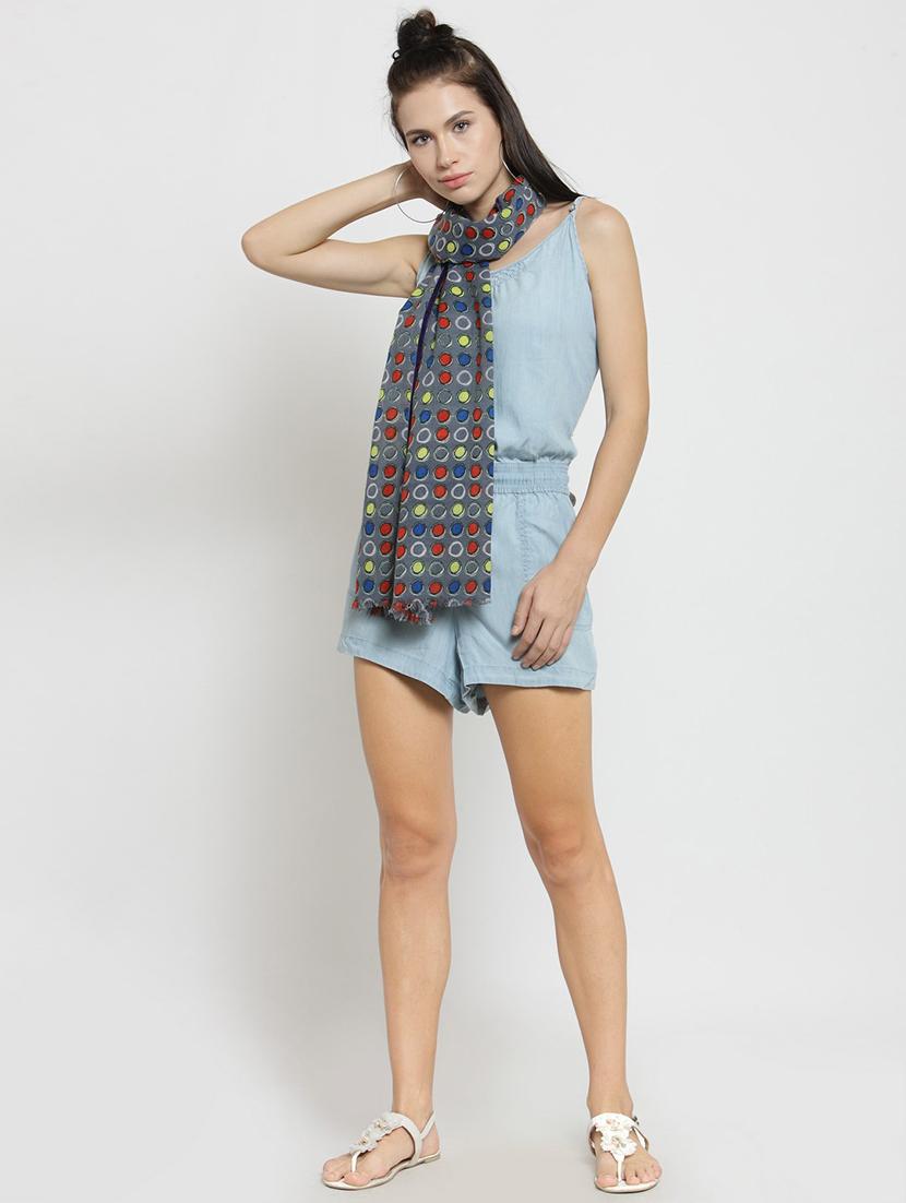 frayed hem wool stole - 15483547 - Zoom Image - 2