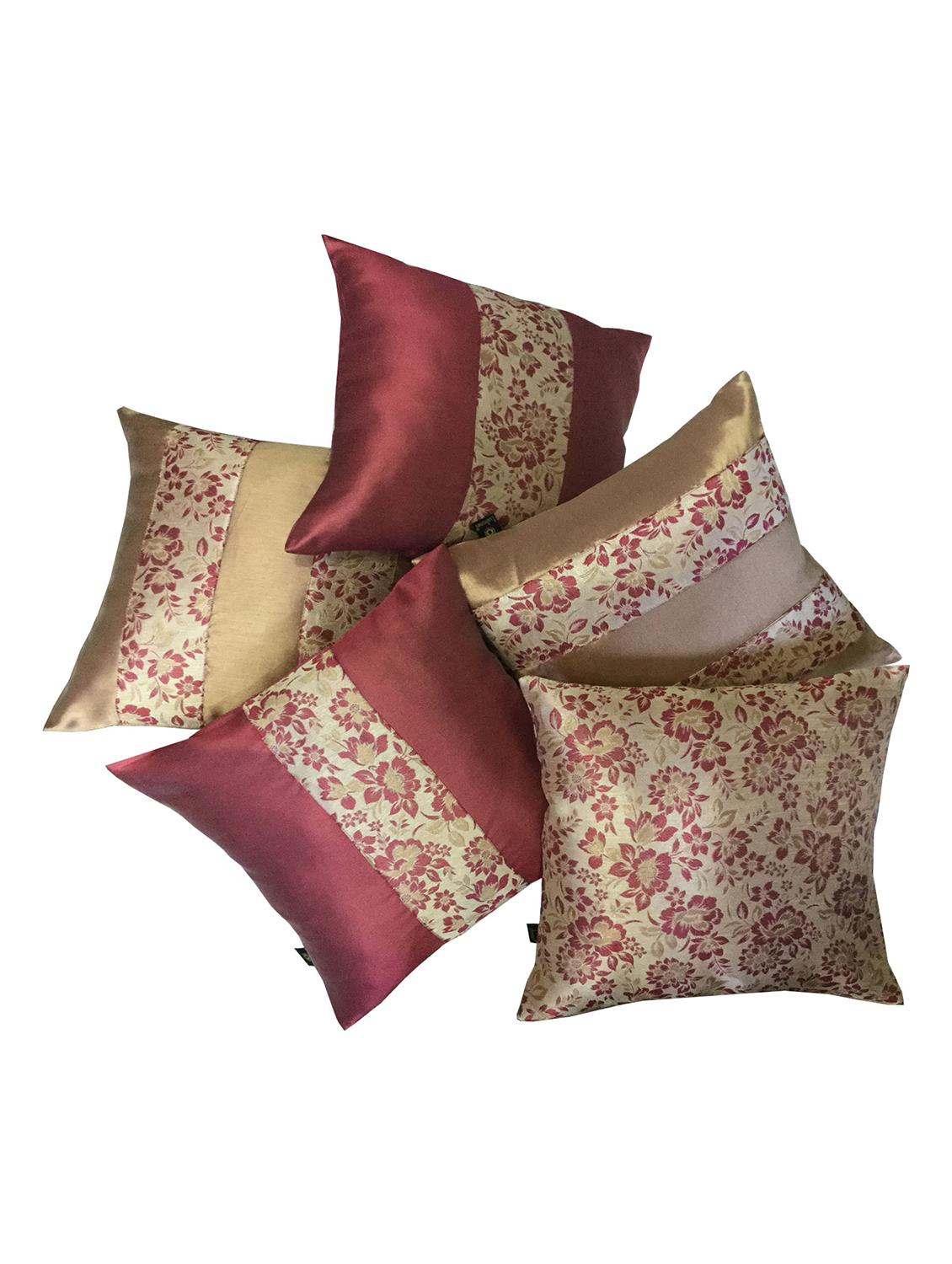 jacquard design set of 5 cushion covers - 15483620 - Zoom Image - 2