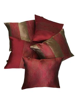 jacquard design set of 5 cushion covers - 15483630 - Standard Image - 2