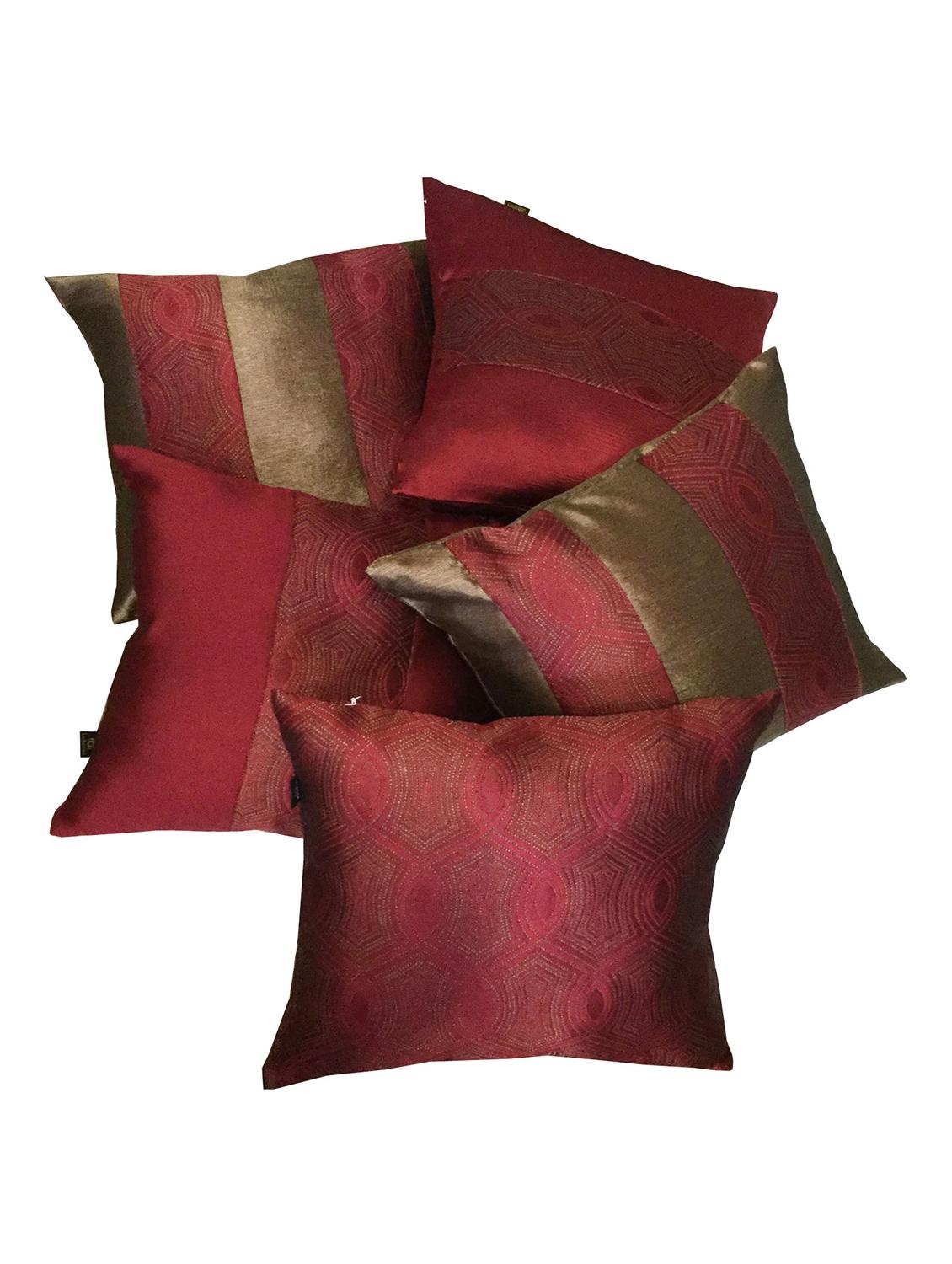 jacquard design set of 5 cushion covers - 15483630 - Zoom Image - 2